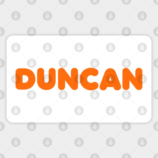 DUNCAN rebrand! Magnet by cabinboy100